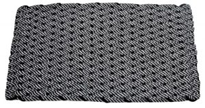 Rockport Premium Rope Mat 50/50 Black/Gray insert Black