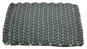 Rockport Rope Kitchen Comfort Mat Gray with White insert