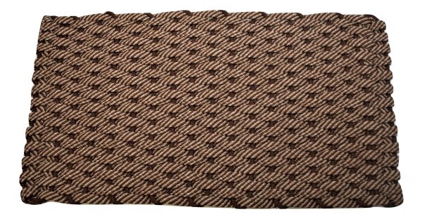 Rockport Premium Rope Mat 50/50 Tan/Brown insert Brown