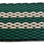 #310 Rockport Rope Mat Green 2 Tan Stripes