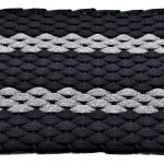 #315 Rockport Rope Mat Navy 2 Gray Stripes
