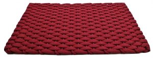 #351 Rockport Rope Doormat Red with Red insert