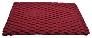 Rockport Rope Kitchen Comfort Mat Red with Navy insert