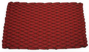Rockport Rope Kitchen Comfort Mat Red with Brown insert