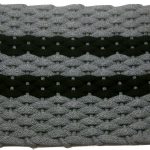 #383 Rockport Rope Mat Gray 2 Black Stripes