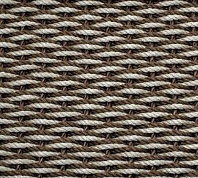 Gray with offset Tan Stripe Rockport Rope Doormats 2438389 Indoor & Outdoor Doormats 24 x 38